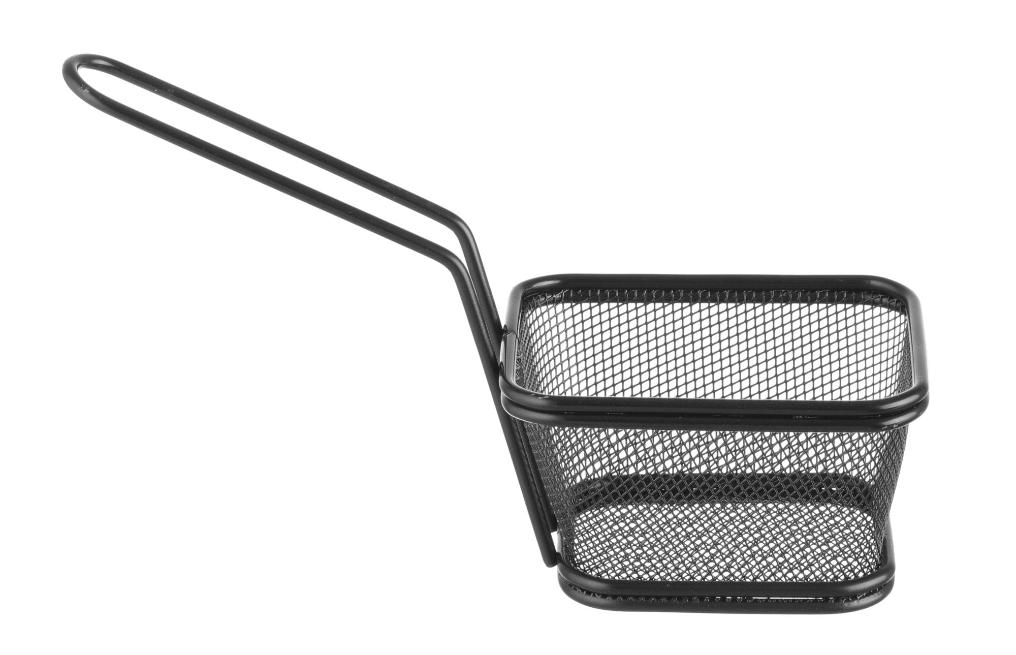 Cesto de fritura empilhável preto inox 105x90x60 mm