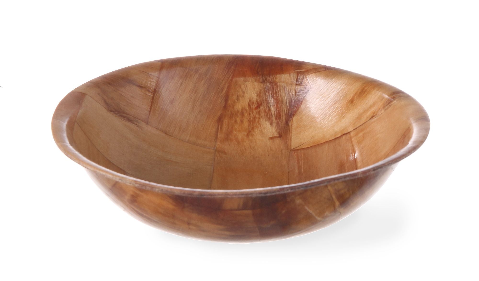 Cesto de pão pita redondo Ø150x38 mm madeira envernizada