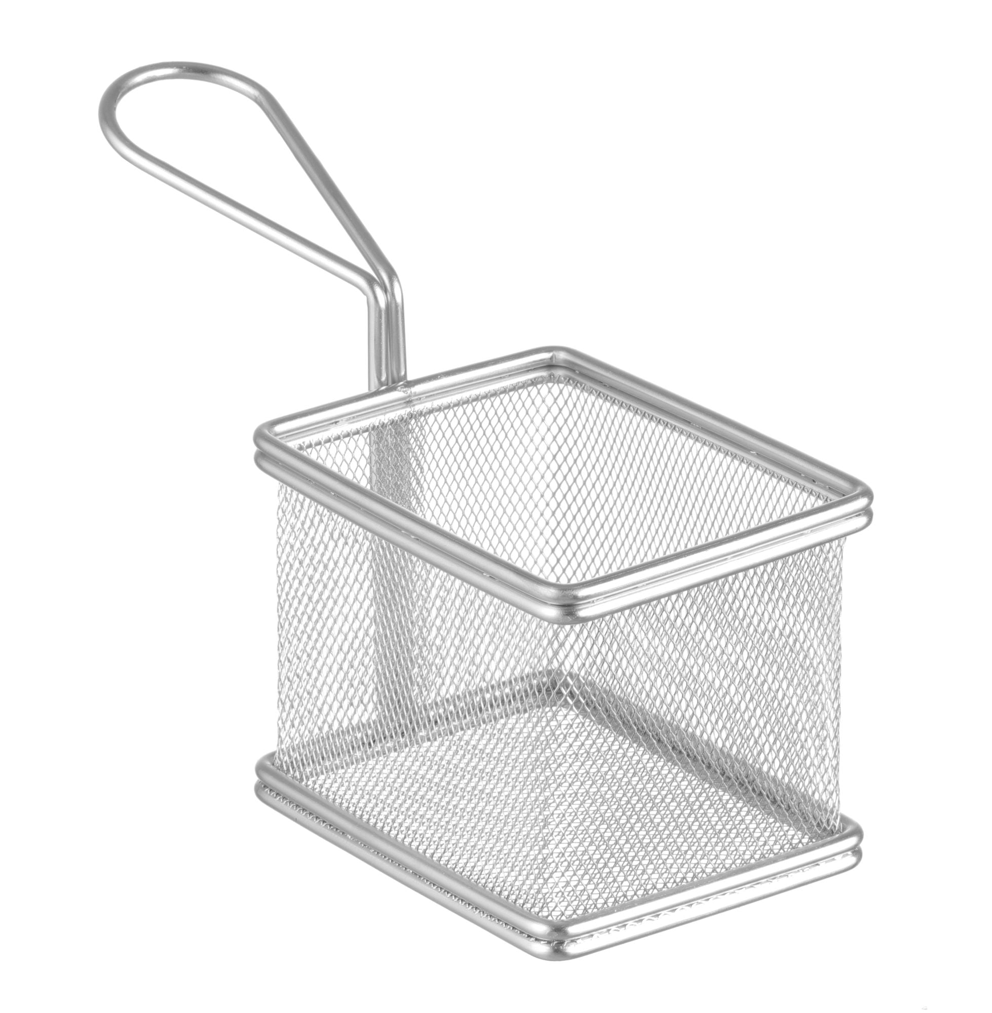 Cesto de fritura inox retangular 100x80x75 mm