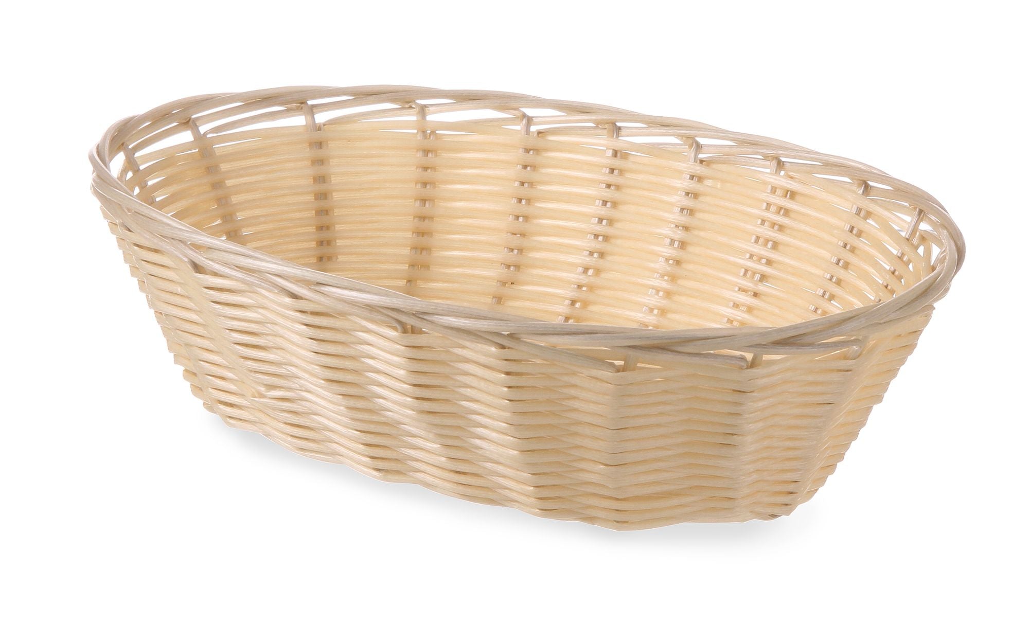 Cesto de pão oval em polyrattan 225x130x55 mm