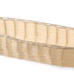 Cesto de pão oval polyrattan 375x140x70 mm