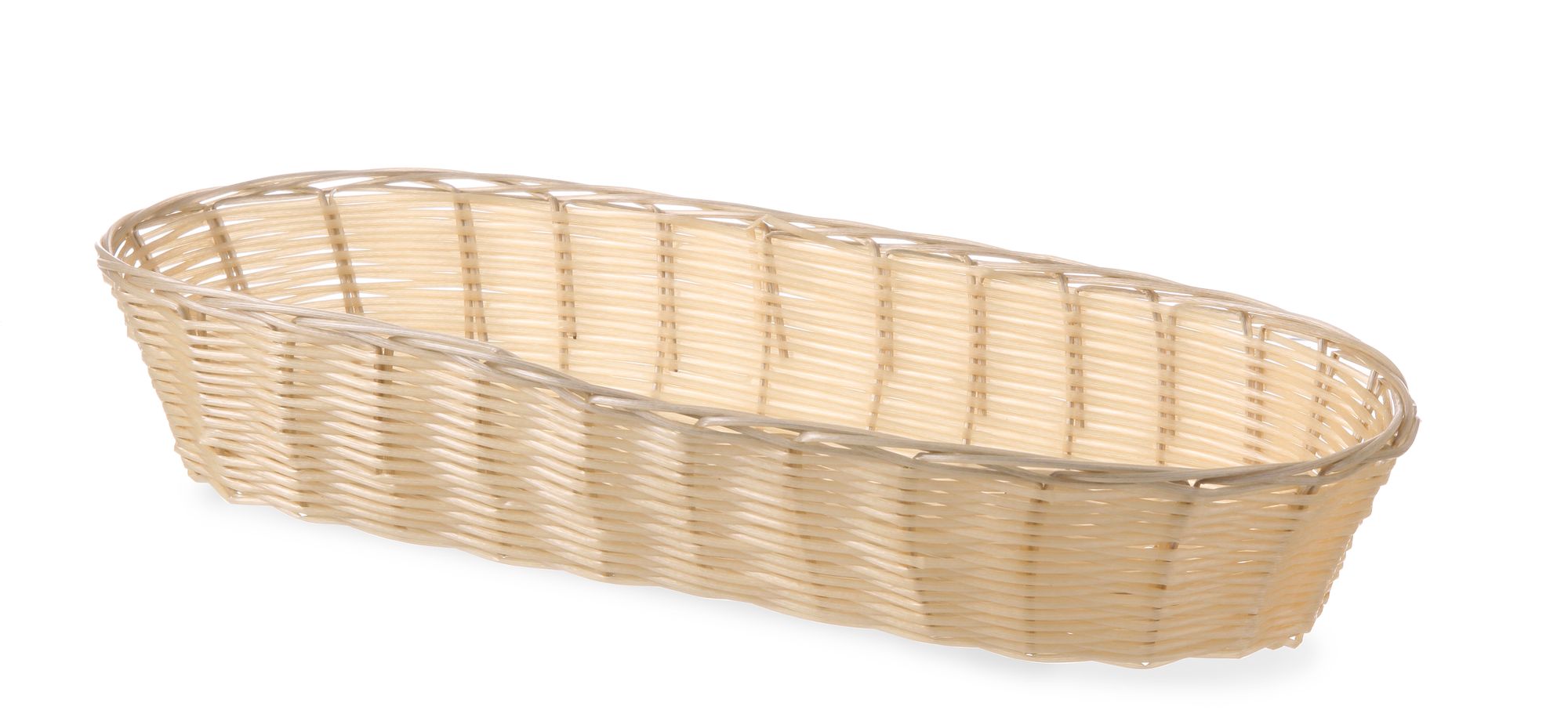 Cesto de pão oval polyrattan 375x140x70 mm
