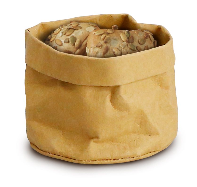 Touca de chef estilo saco de papel bege lavável