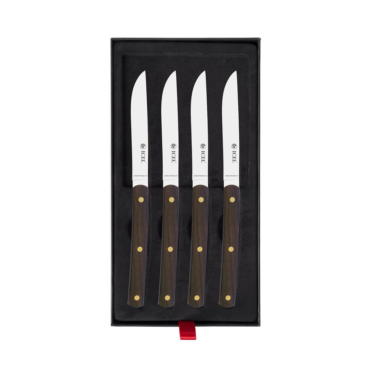 Conjunto para carne 4 peças, cabo de pau-santo – mod. ST01