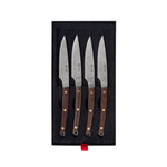 Conjunto para carne 4 peças, cabo de pau-santo – mod. ST03