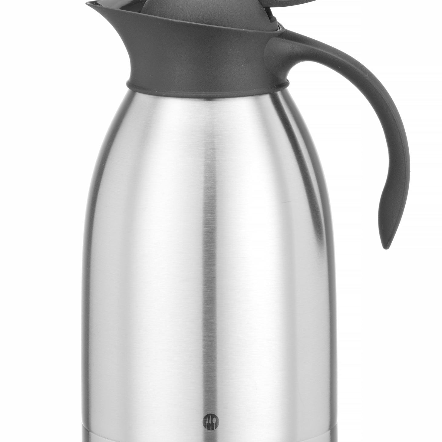 Jarro de vácuo de parede dupla 2 l inox/PP preto