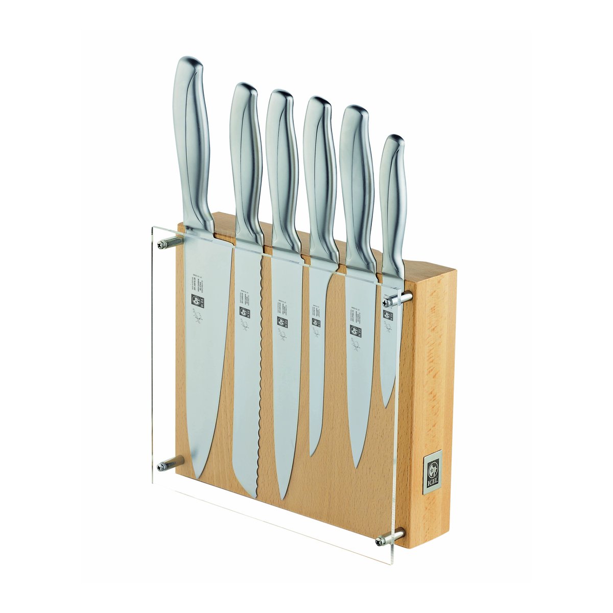 Bloco de facas Absolute Steel 6 peças