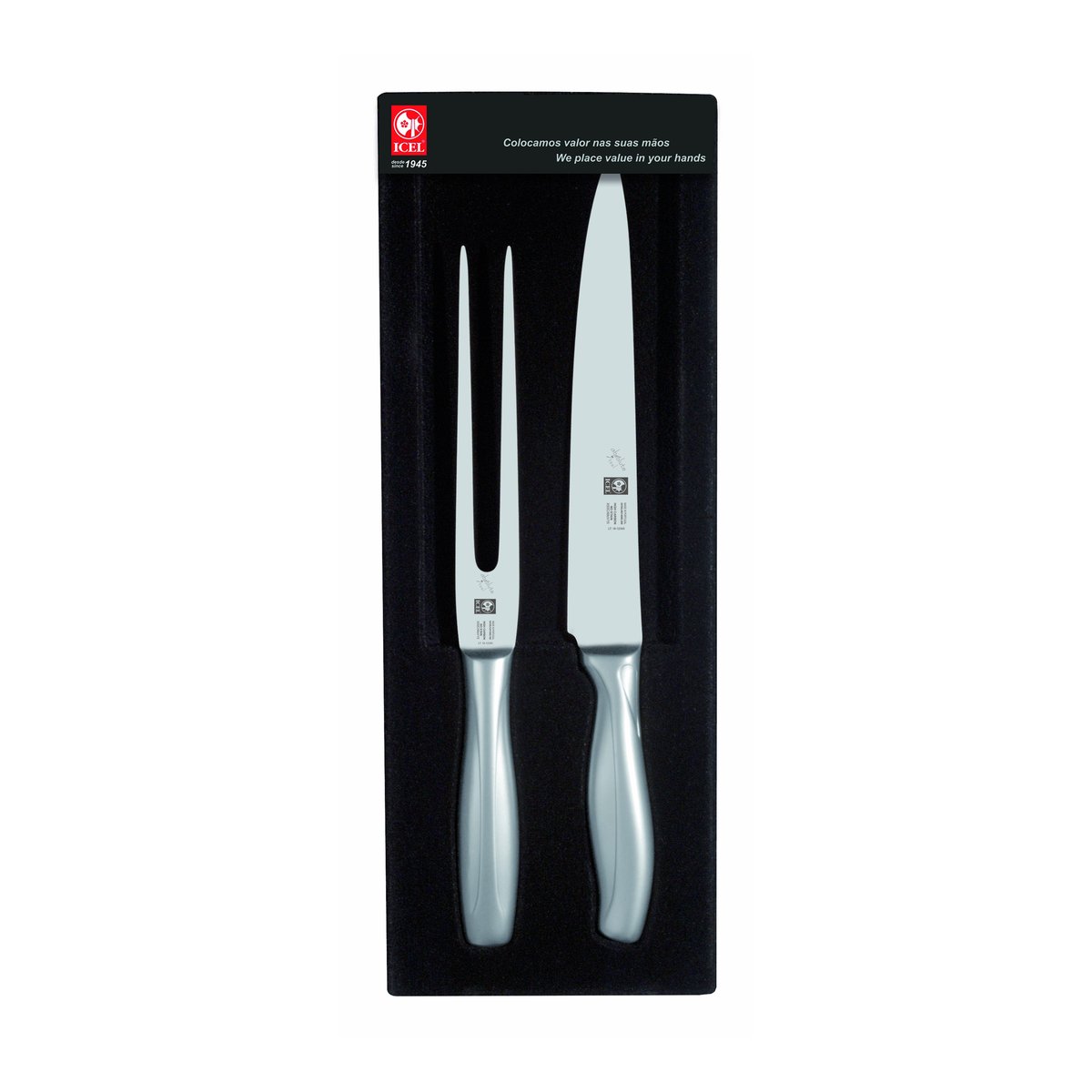 Conjunto para trinchar Absolute Steel 2 peças