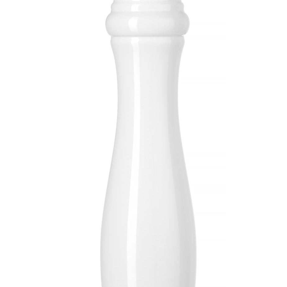 Moinho de sal branco brilhante 31,5 cm