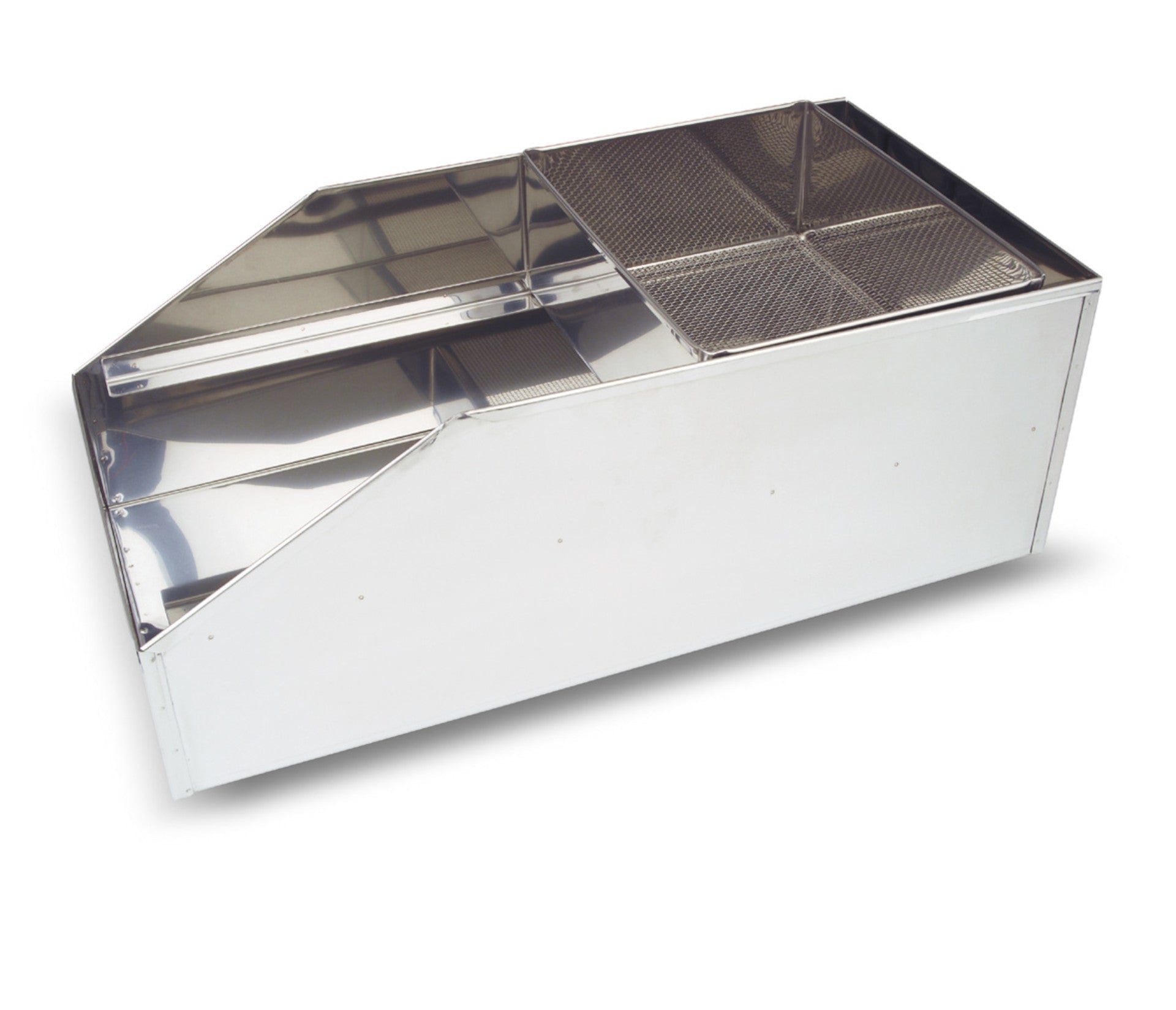 Caixa para farinha média inox 18/10 18 x 50 x 26,5 cm