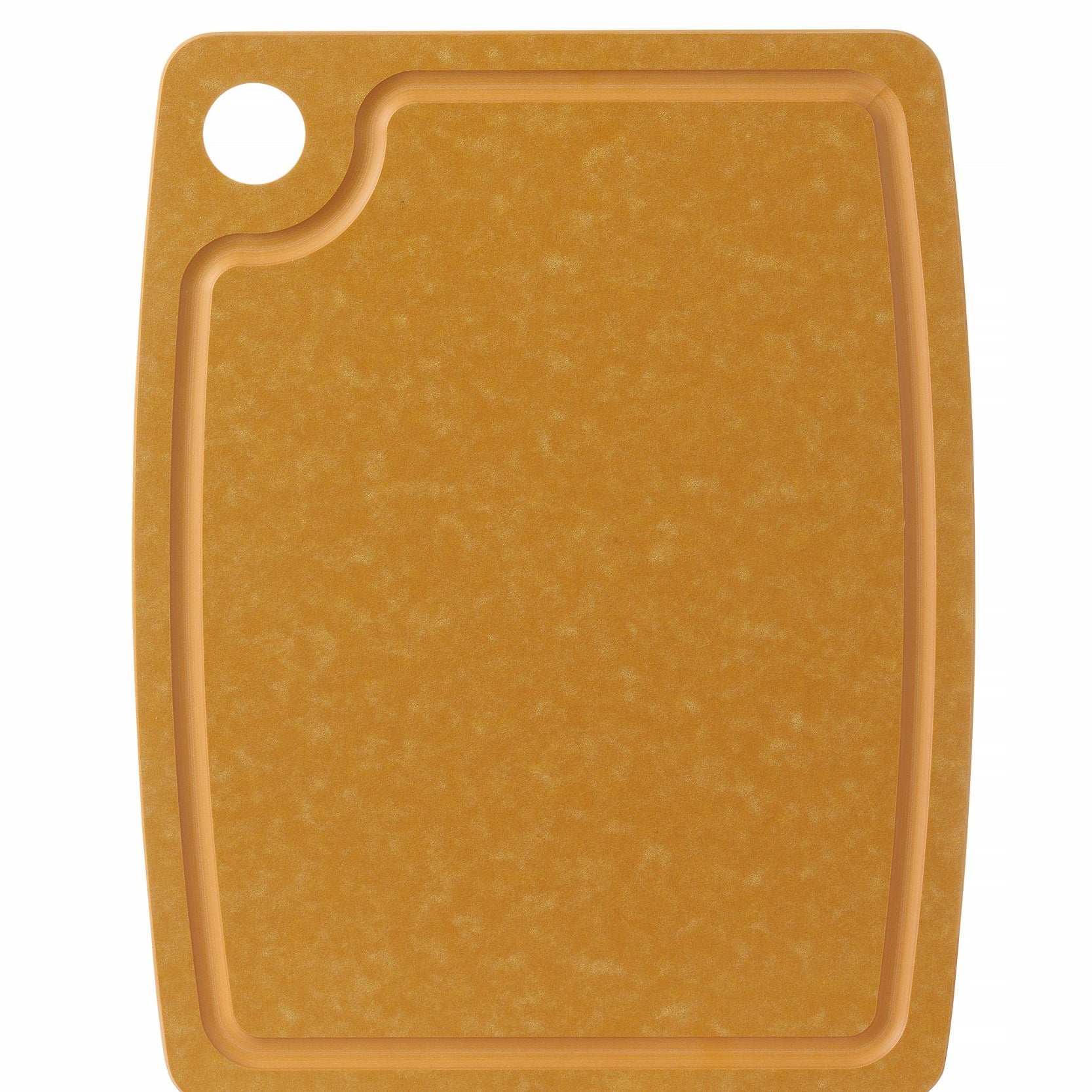 Tábua de corte castanha fibra de madeira 370x275x6 mm