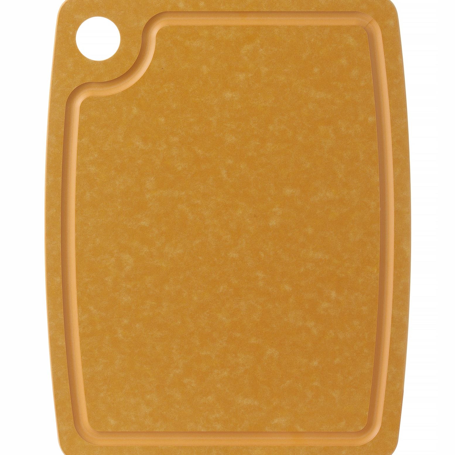Tábua de corte castanha fibra de madeira 440x325x6 mm