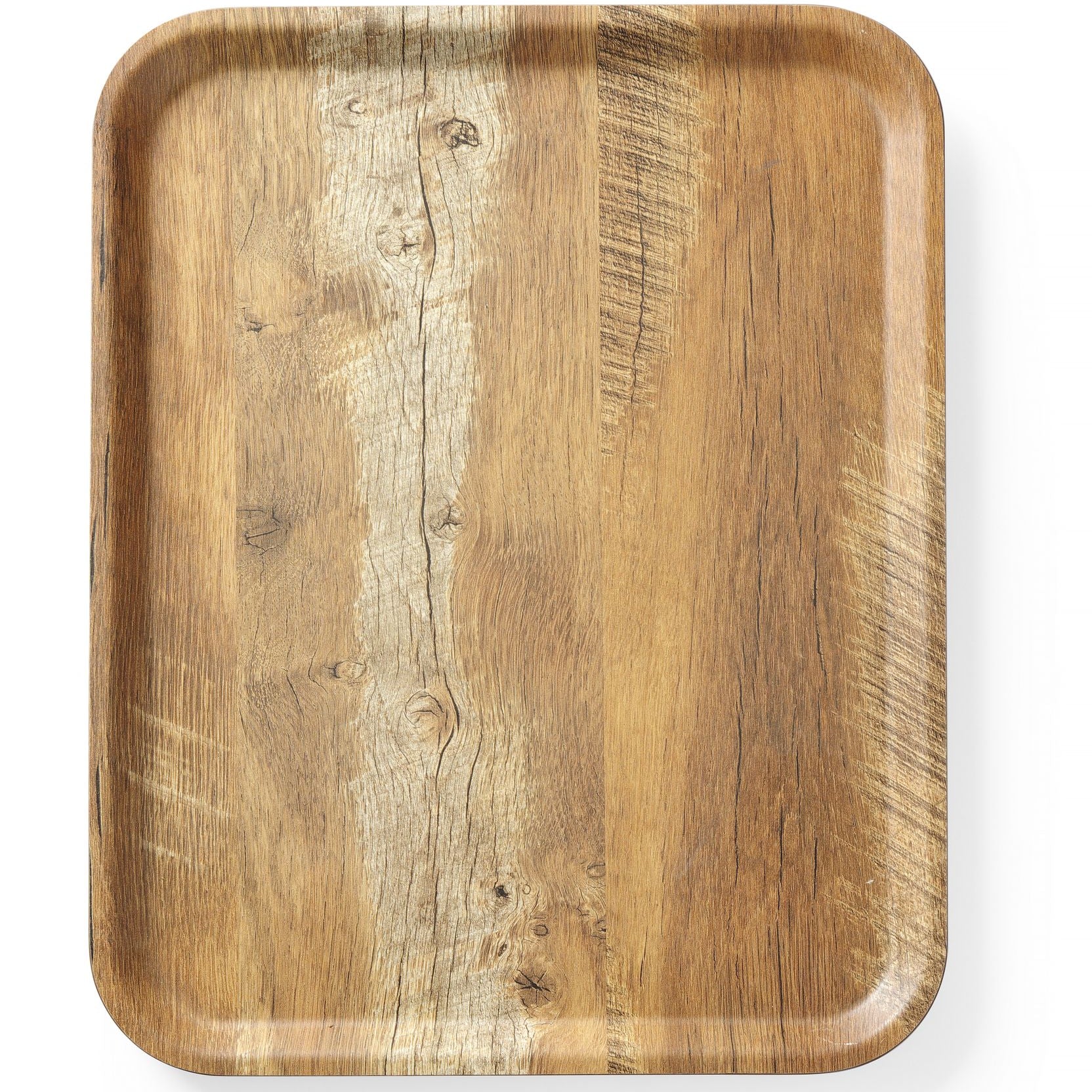Tabuleiro de servir carvalho castanho melamina 330x430 mm