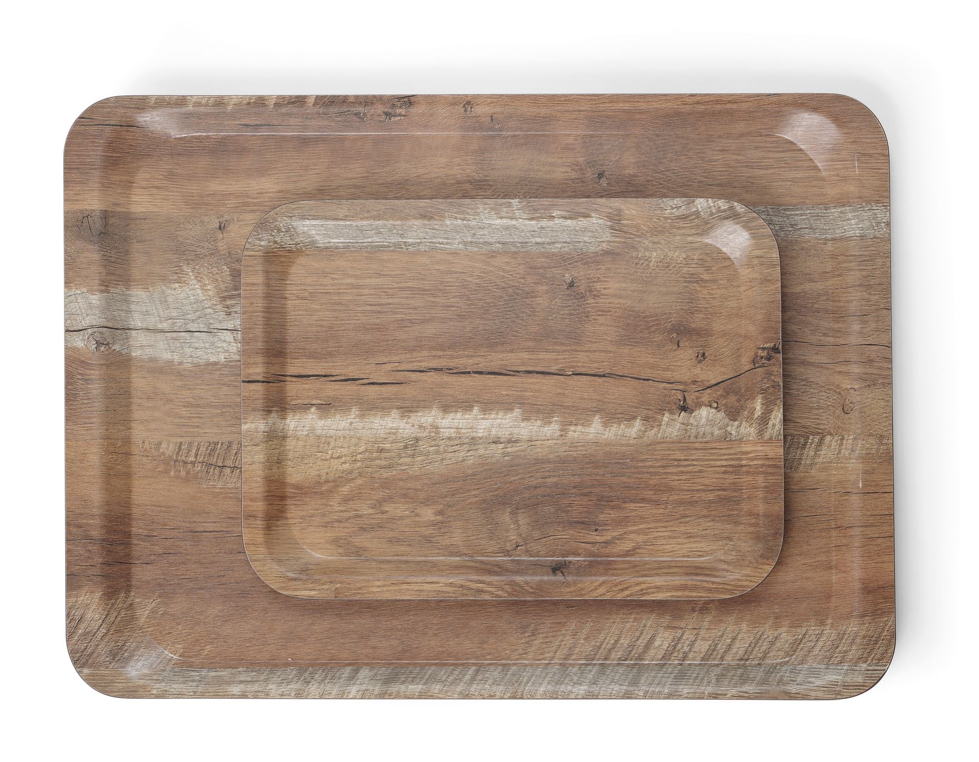 Tabuleiro de servir carvalho castanho melamina 240x340 mm