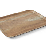 Tabuleiro de serviço carvalho castanho 370x530 mm melamina