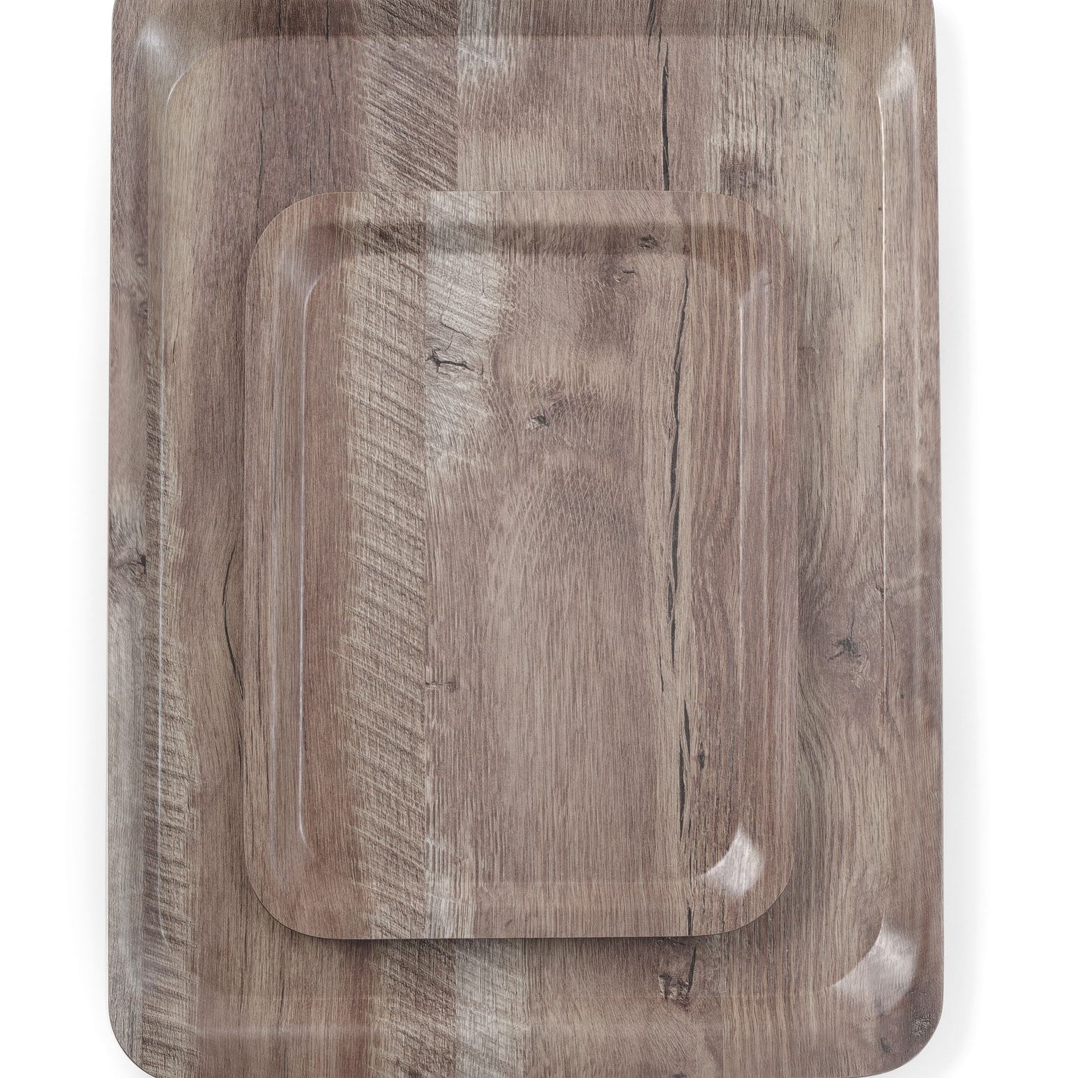 Tabuleiro de servir carvalho escuro melamina 370x530 mm