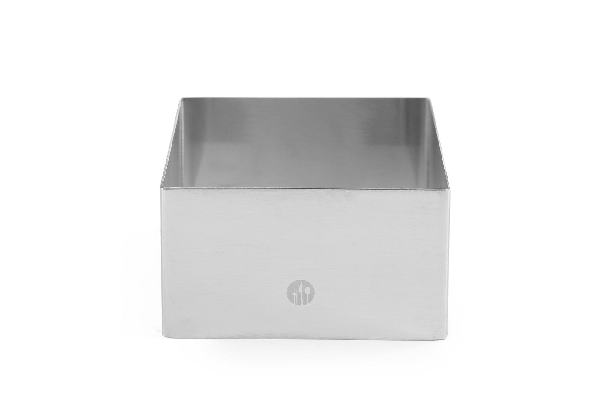 Aro alimentar quadrado inox 80x80x45 mm