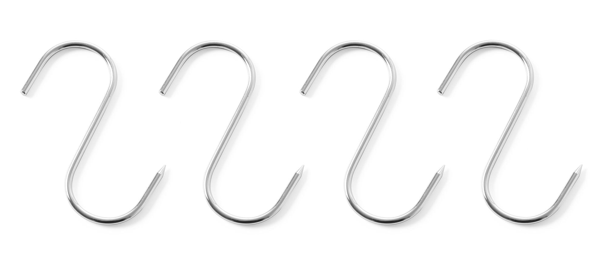 Gancho de talhante inox 90x4 mm – 4 unidades