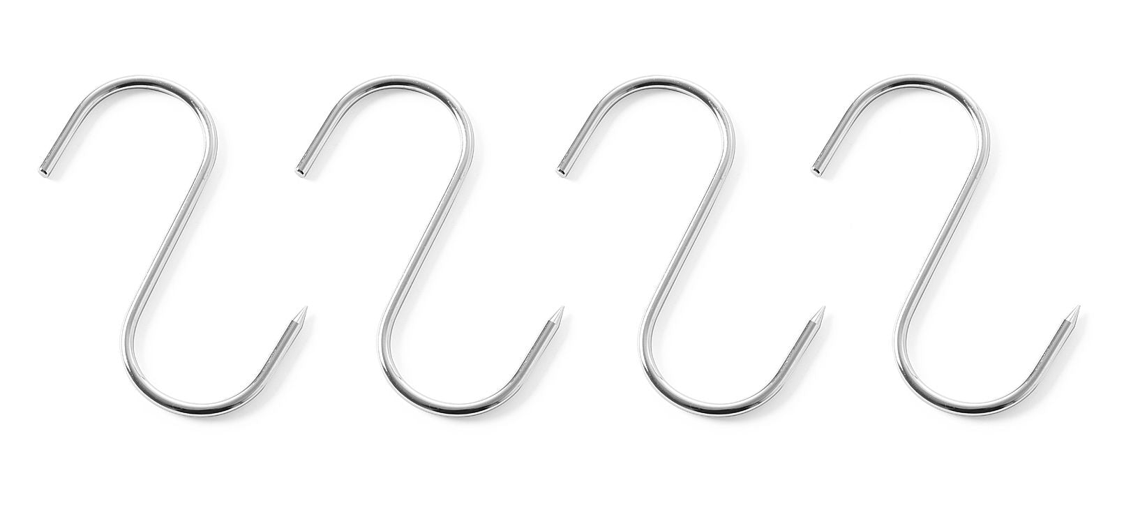 Gancho de talhante inox 150x6 mm – 4 unidades