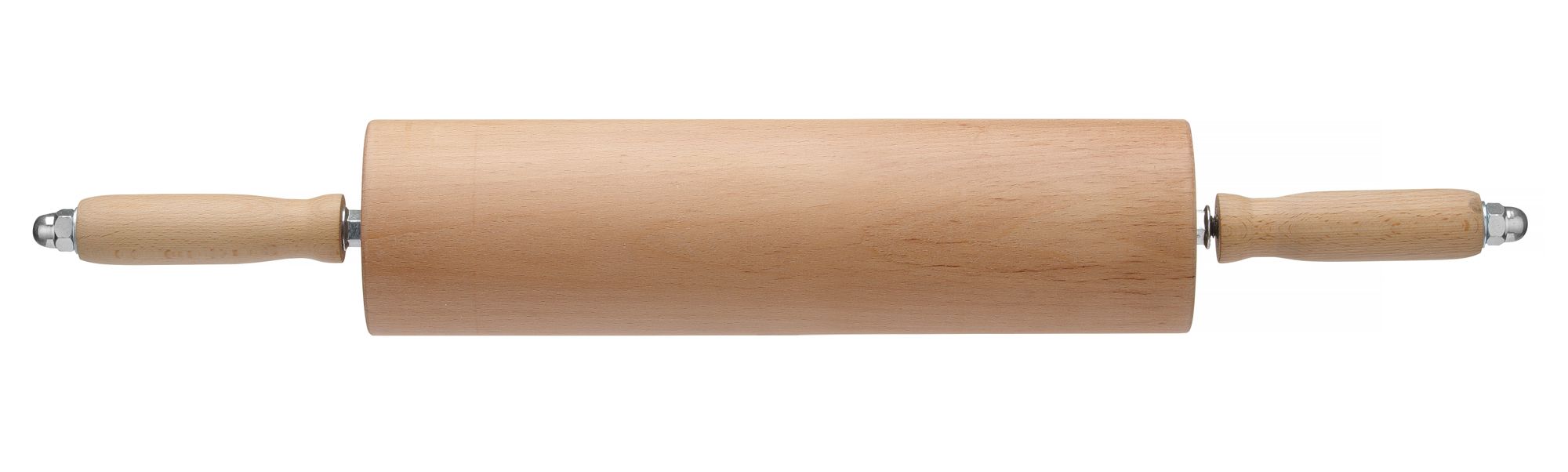 Rolo de massa em madeira com rolamentos de esferas 75x380/590 mm