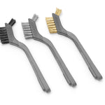 Conjunto de escovas de arame estreitas 178 mm inox/Cu/nylon