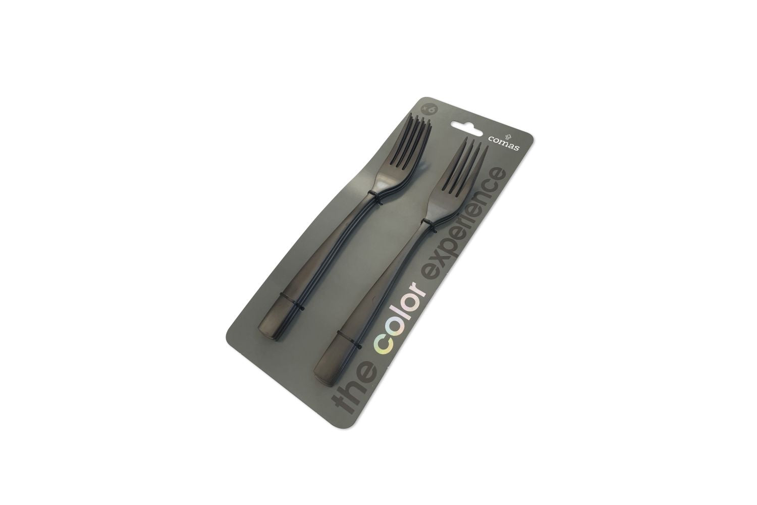 Garfo de mesa BCN preto – 6 unidades