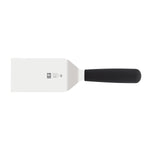 Espátula para hambúrguer lâmina grossa 12 cm, cabo preto