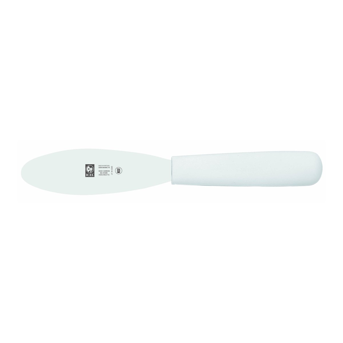 Espátula para sanduíche 11 cm, cabo branco