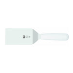 Espátula para hambúrguer lâmina grossa 12 cm, cabo branco