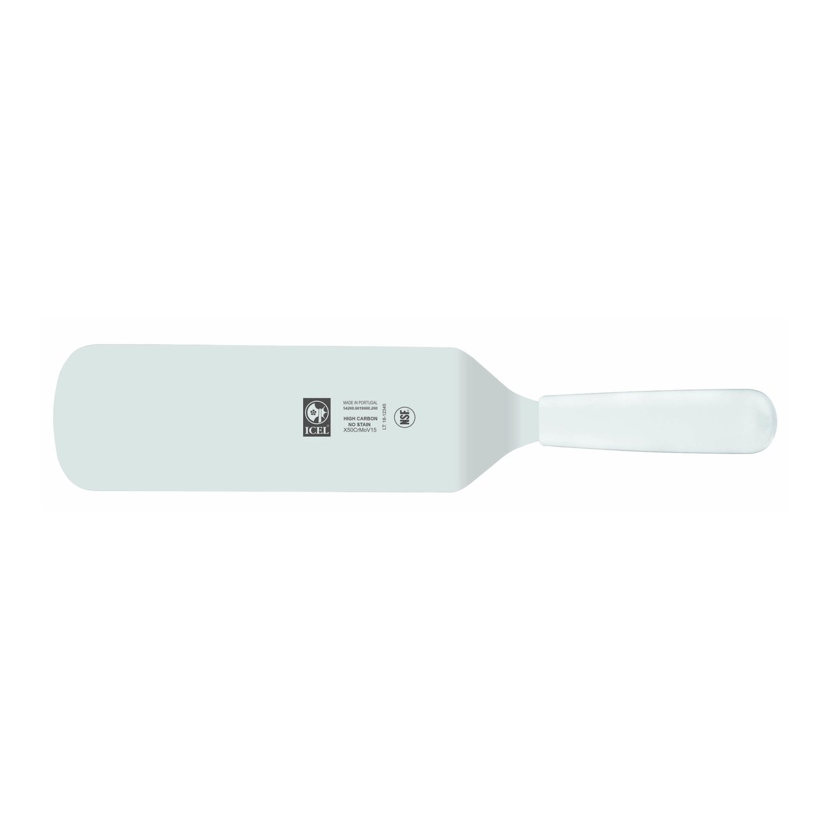 Espátula 20 cm, cabo branco – mod. 6019