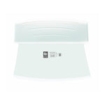 Raspadeira curva 14 cm, cabo branco