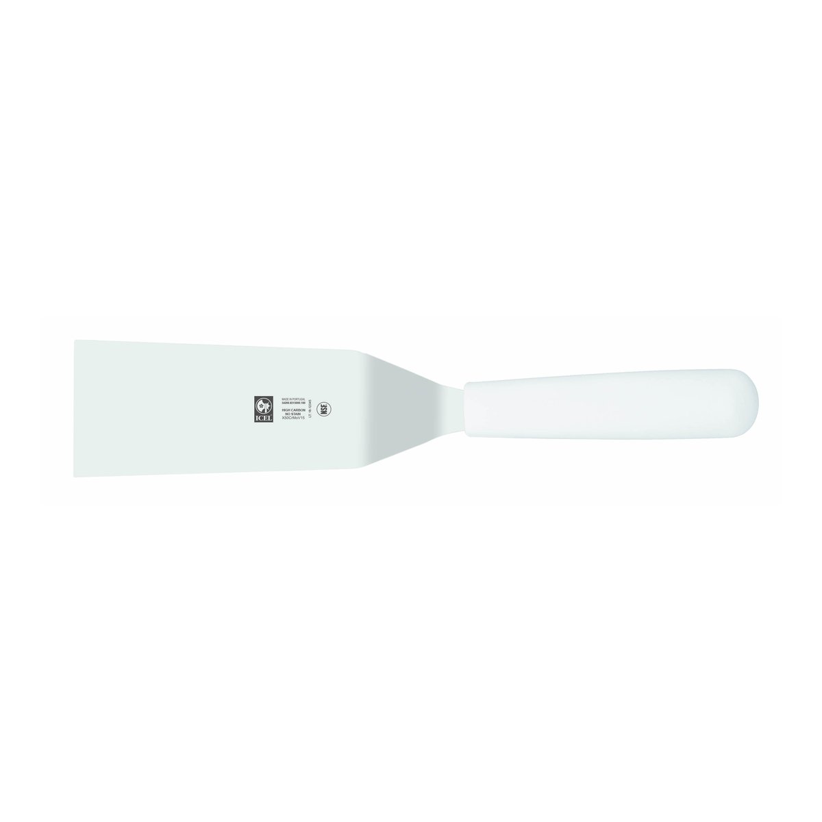 Espátula 10 cm, cabo branco – mod. 8315