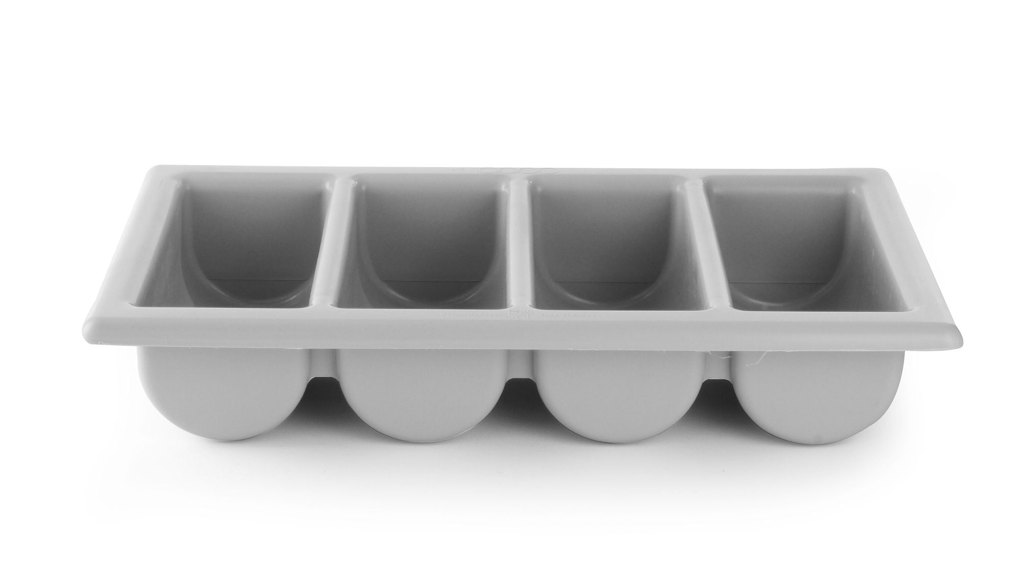 Tabuleiro de talheres cinzento GN 1/1 100 mm polipropileno