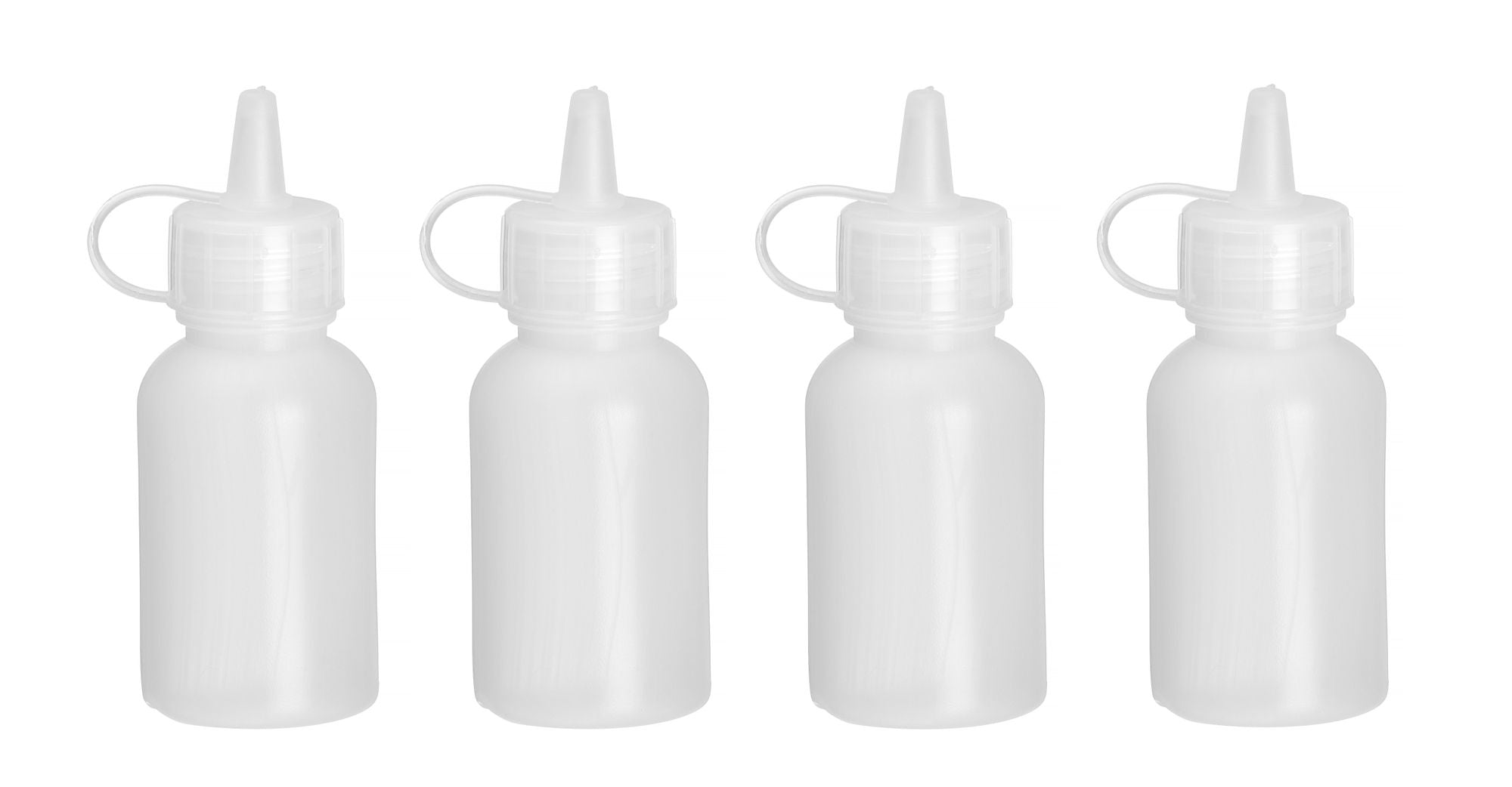 Mini dispensador de molho transparente 30 ml – 4 unidades