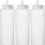 Garrafa doseadora transparente PE/PP 70 cl – 3 unidades