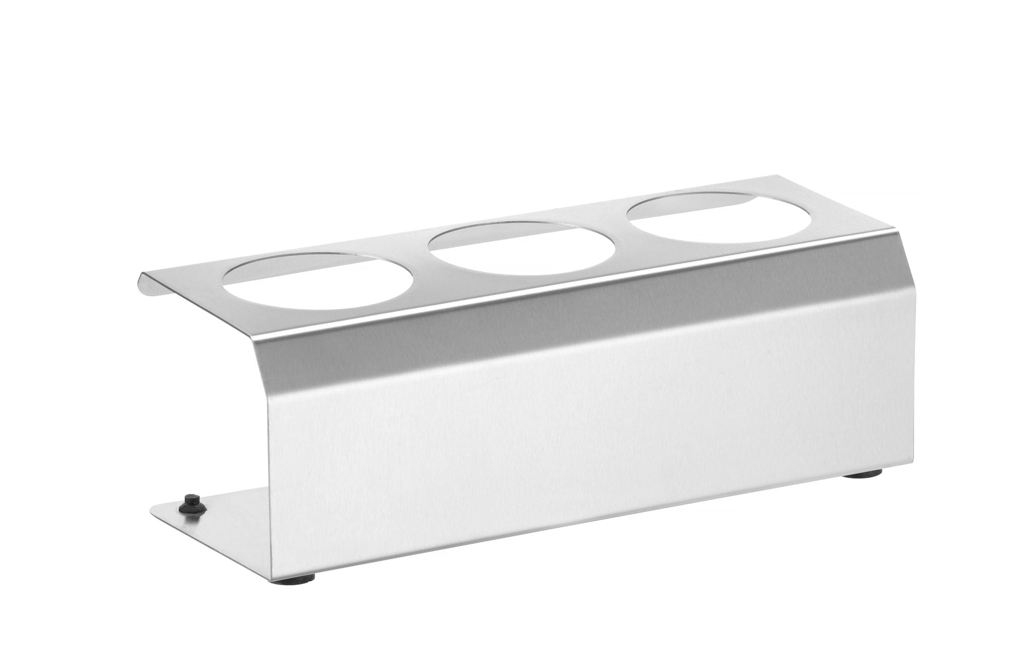 Suporte para molhos inox com 3 orifícios Ø57 mm