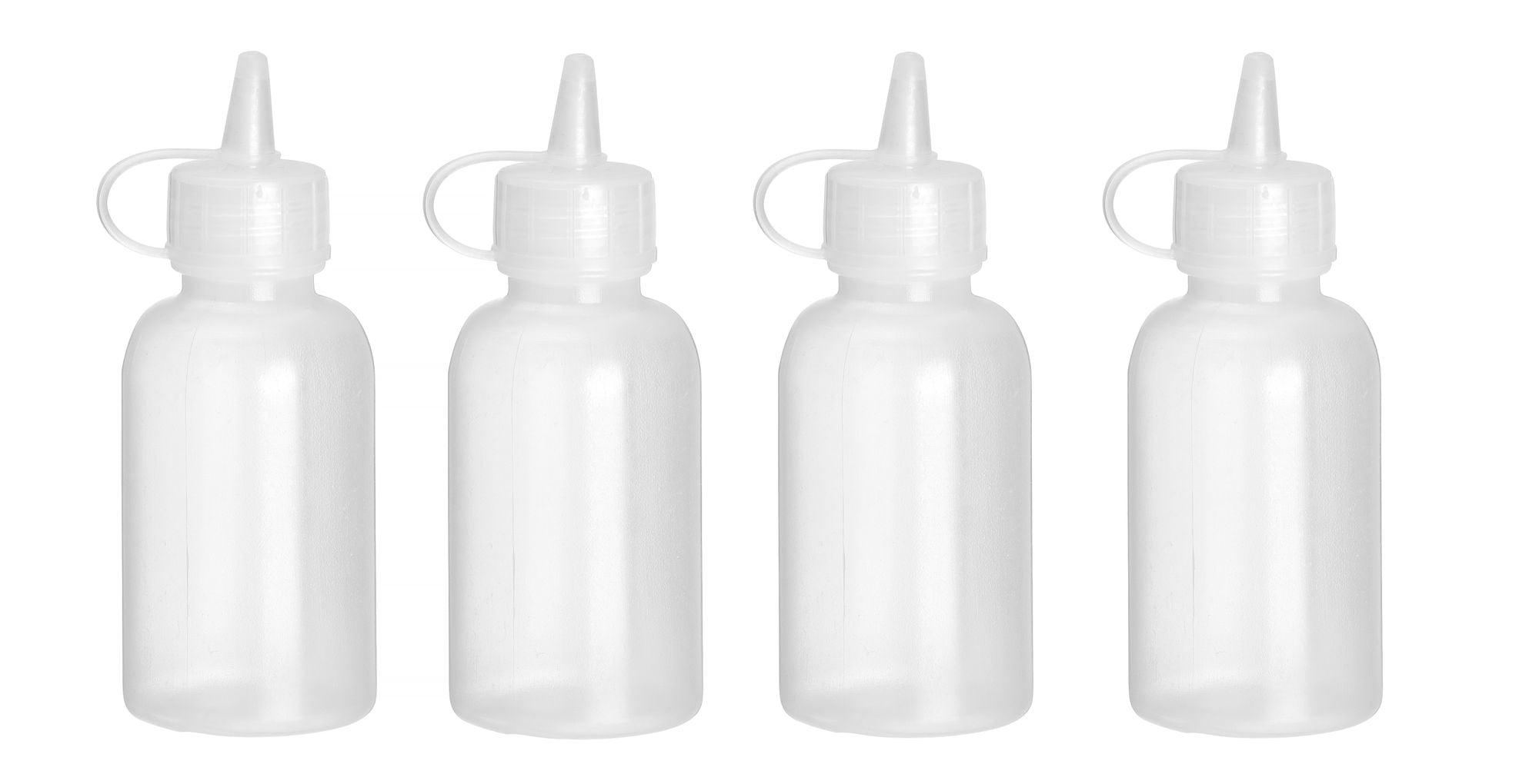 Mini dispensador de molho 50 ml transparente – 4 unidades
