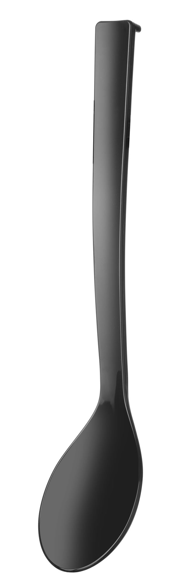 Colher de salada SAN preta 0,06 l 335 mm