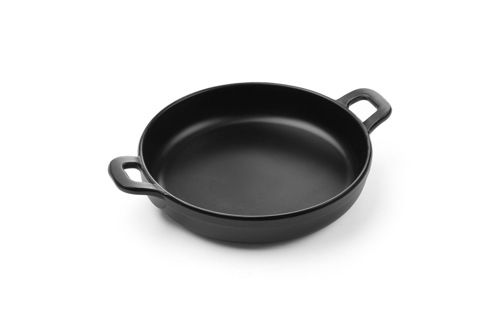 Mini panela redonda Little Chef melamina preta 189x147x37 mm