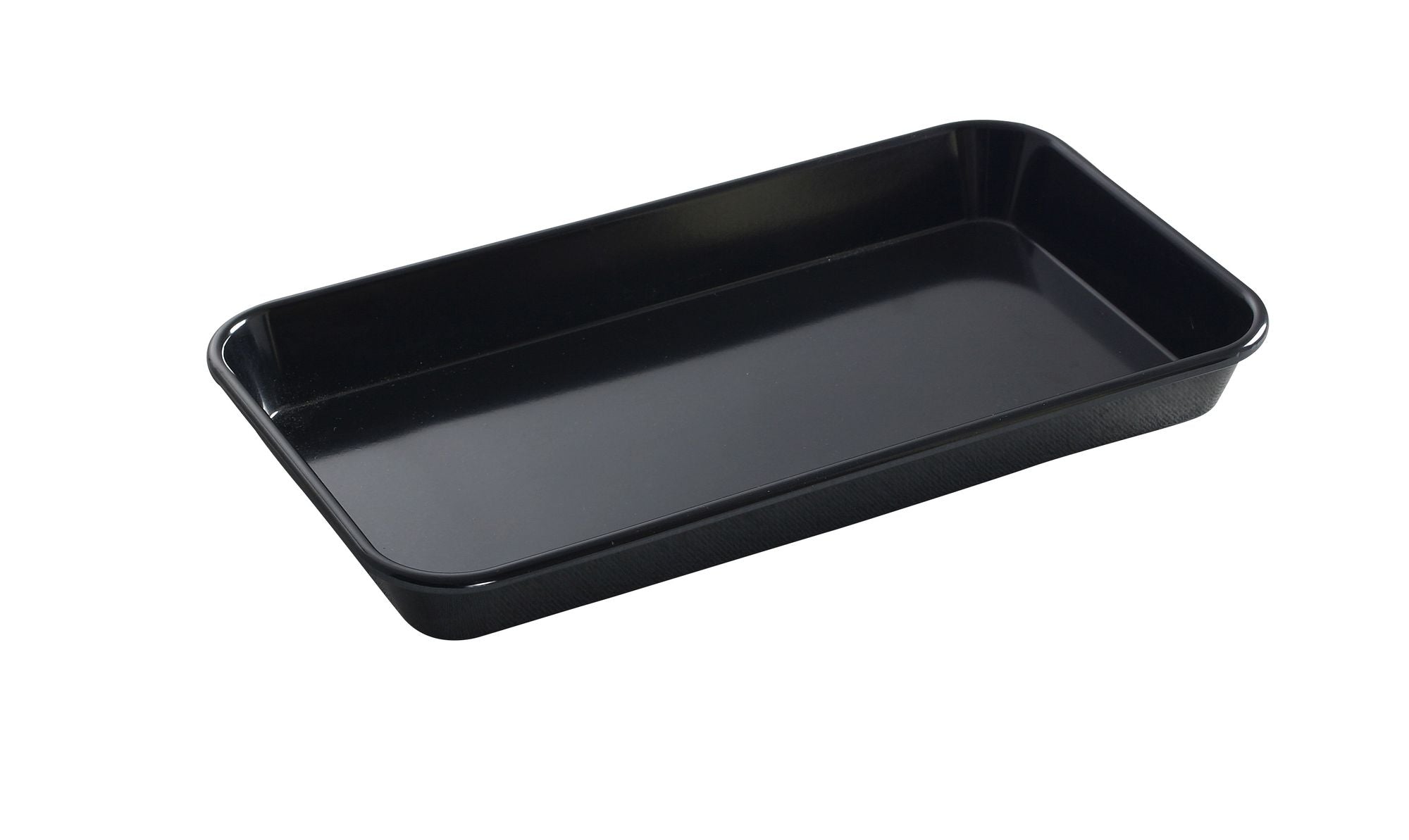Tabuleiro de carne melamina preta 290x160x35 mm Waca 1402