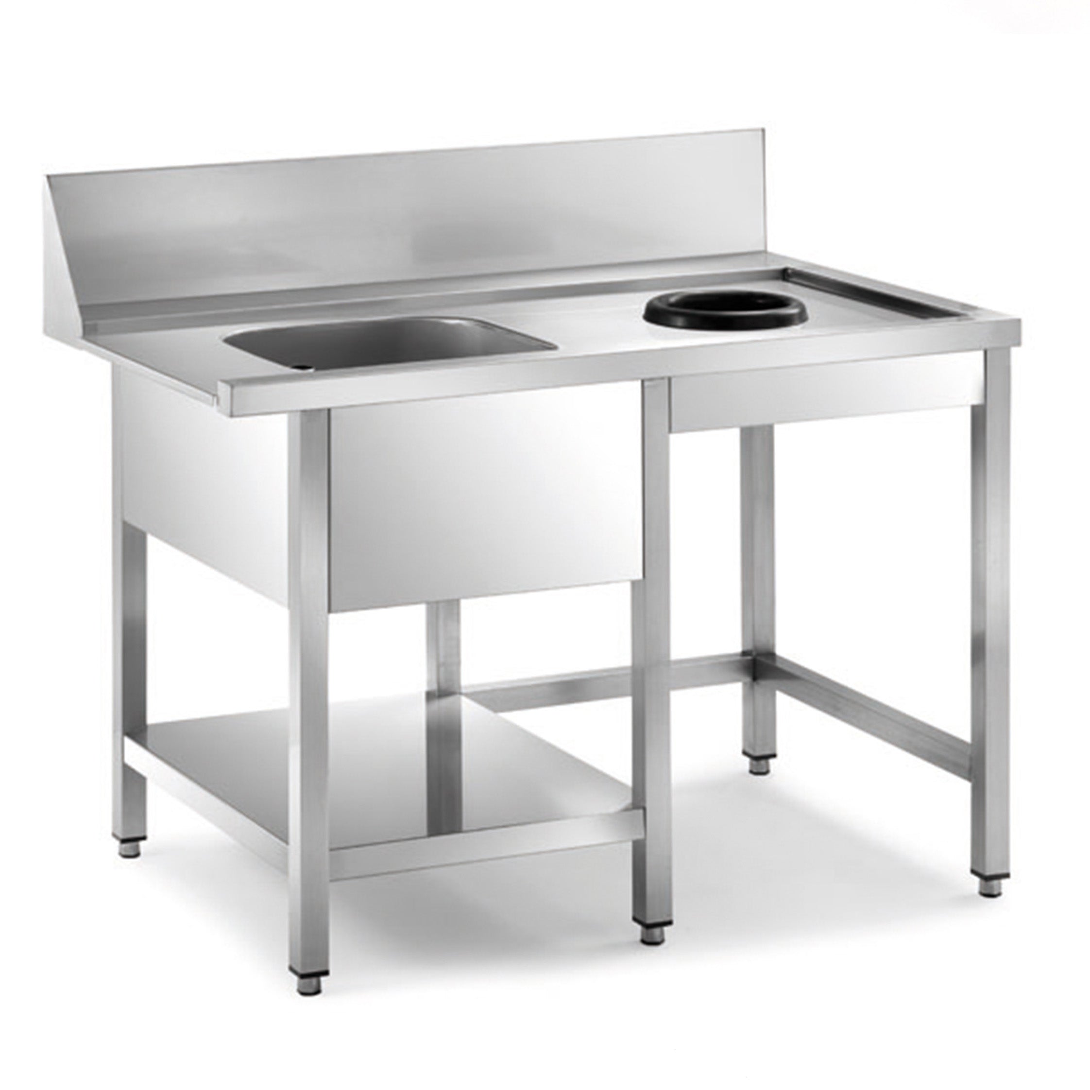 Mesa pré-lavagem MPD-1200 para AX/UX/SRC (1200 x 750 x 850 mm)