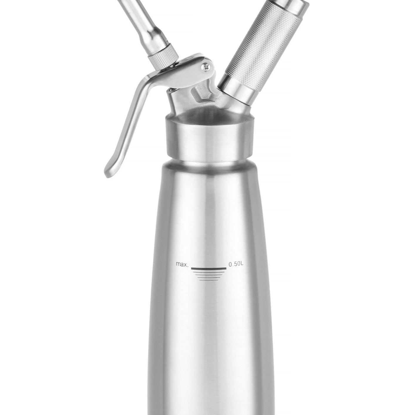 Sifão para natas inox 0,5 l 85x235 mm Profi Line