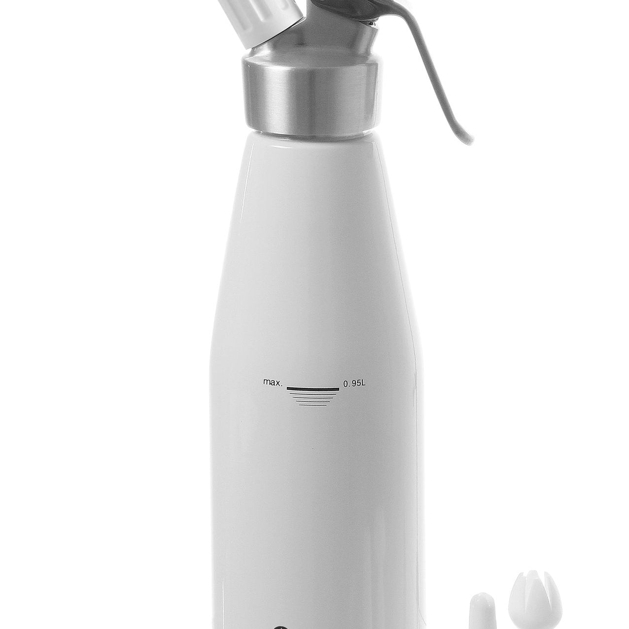 Sifão de natas branco 0,95 l alumínio Kitchen Line