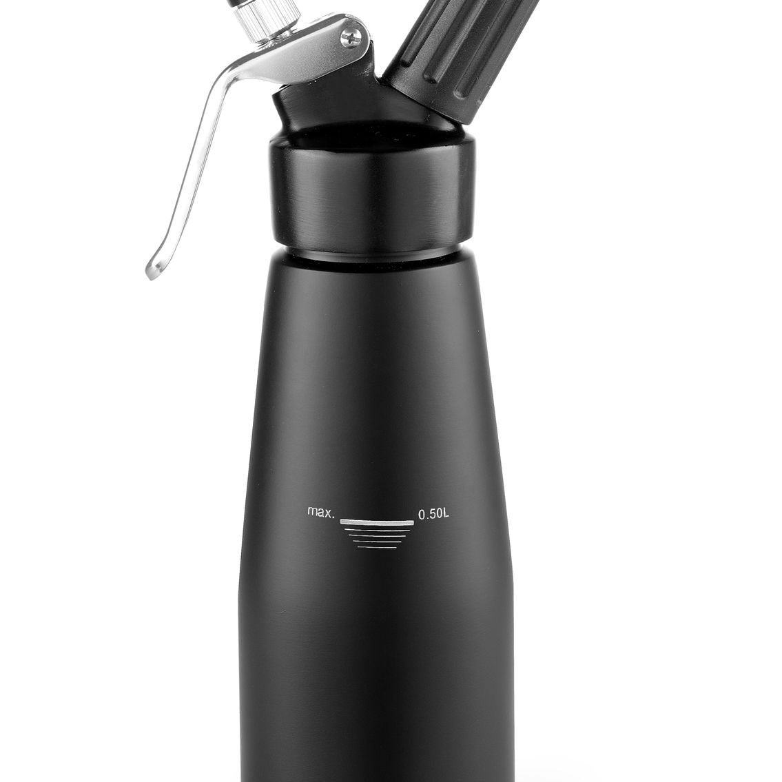 Sifão de natas preto 0,5 l alumínio Kitchen Line