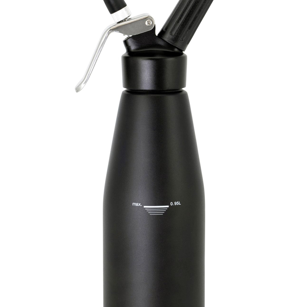 Sifão de natas preto mate 0,95 l alumínio Kitchen Line