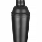 Shaker Cobbler 3 peças inox preto 0,75 l