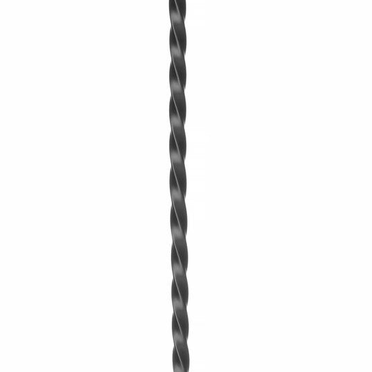 Colher de bar torcida preta em inox 385 mm