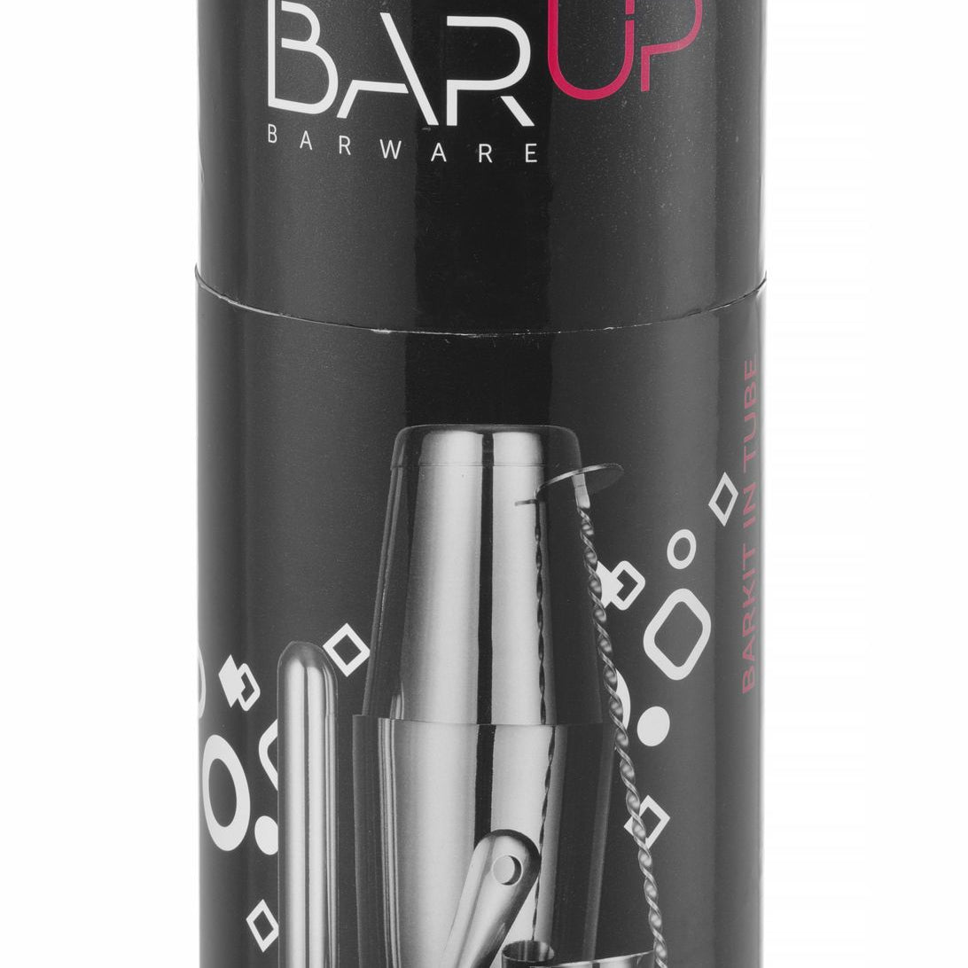 Kit de utensílios de bar em tubo 5 peças inox