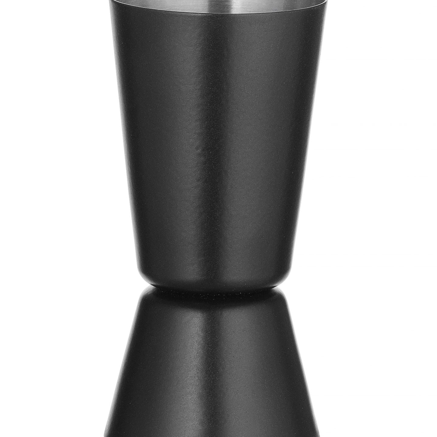 Jigger pesado preto 25 + 35 ml Ø70x75 mm