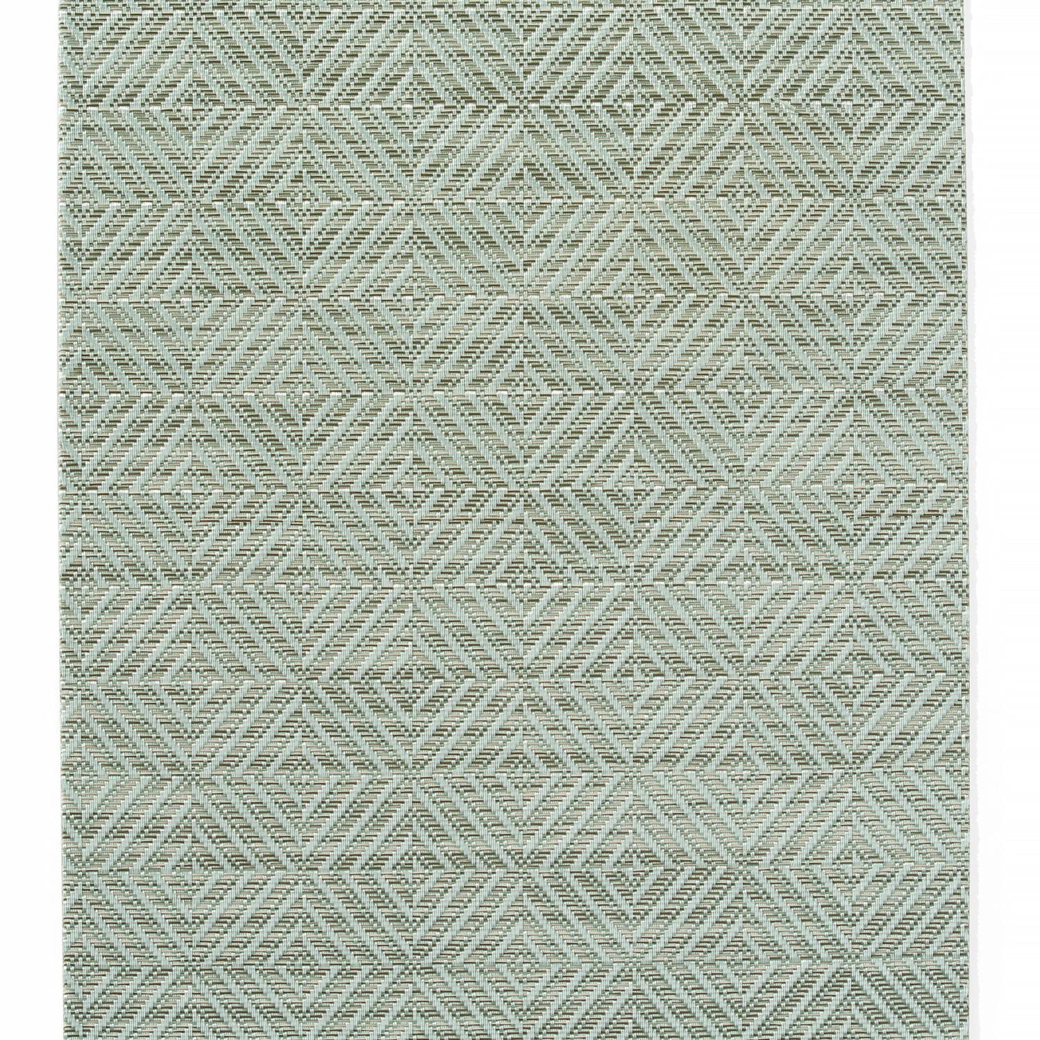 Individual de mesa padrão geométrico verde PVC – 6 unidades